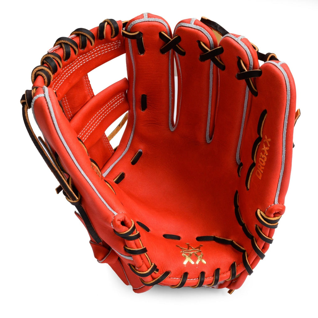 JL XX STOCK | DR03 1200 | XX Laced Post- Scarlet + Blonde - The J.L. Glove Company